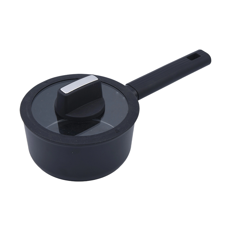 Tavă de sos din aluminiu forjat cu ceramică neagră