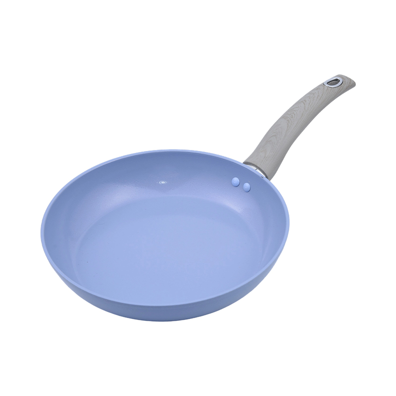 Set de vase de gătit din aluminiu forjat cu acoperire ceramică albastră proaspătă