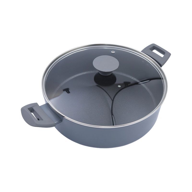 Caserolă dreaptă din aluminiu forjat