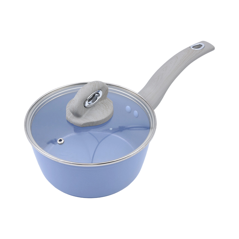 Tigaie din aluminiu presat cremă marmură