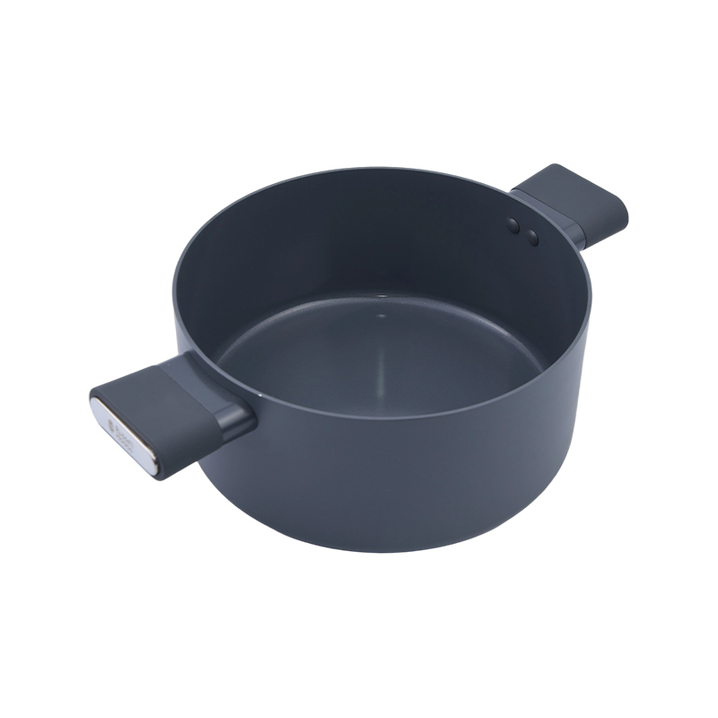 Caserola din aluminiu presat ceramică gri