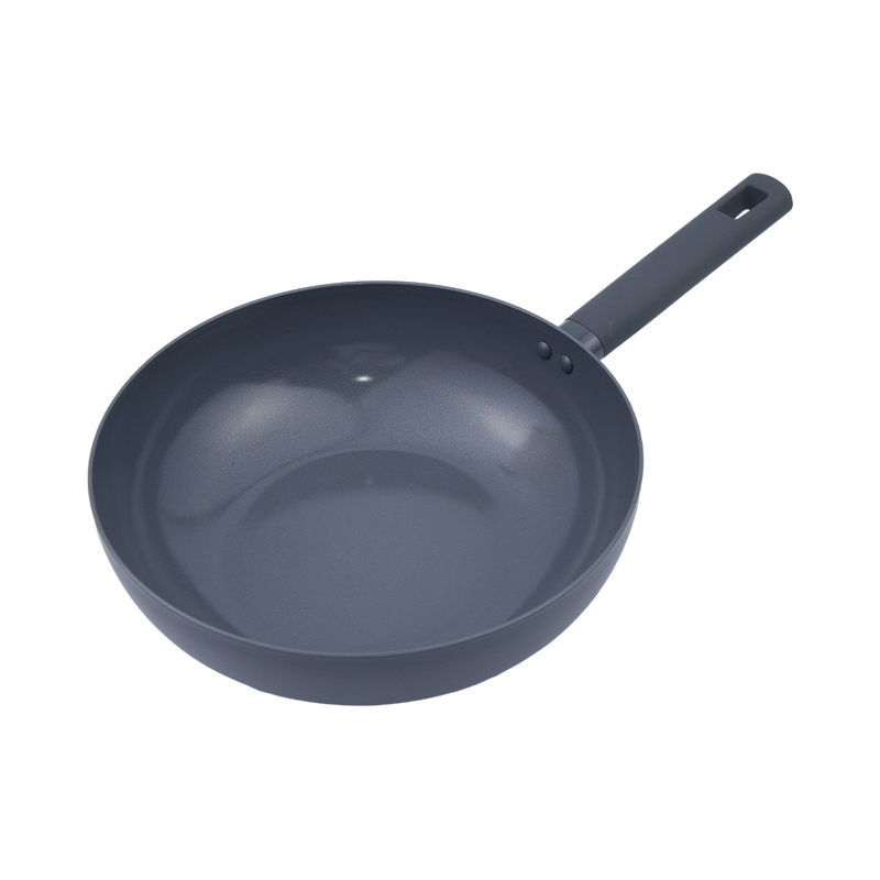 Wok din aluminiu presat marmură neagră