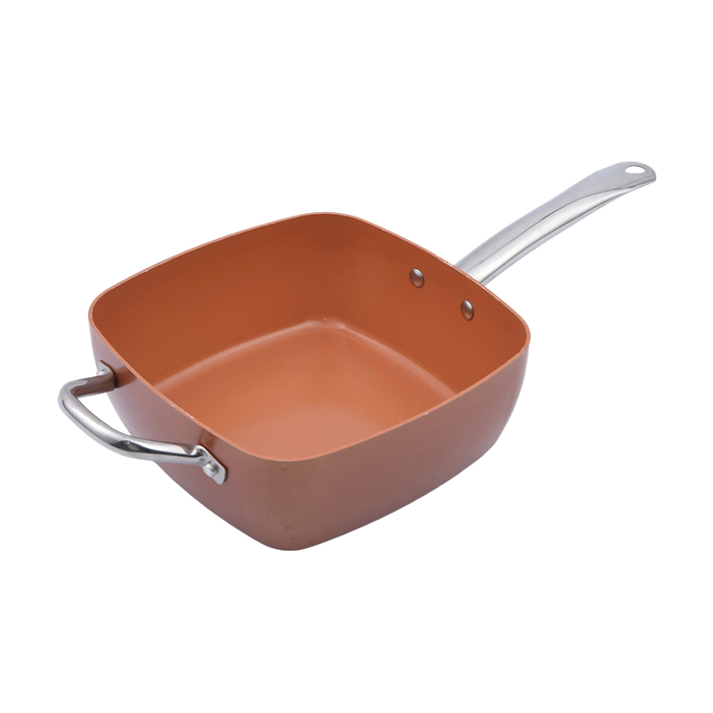 Tavă de sos pătrată din aluminiu presat